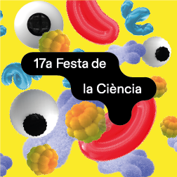 Banner with the text: 17à Festa de la ciència
