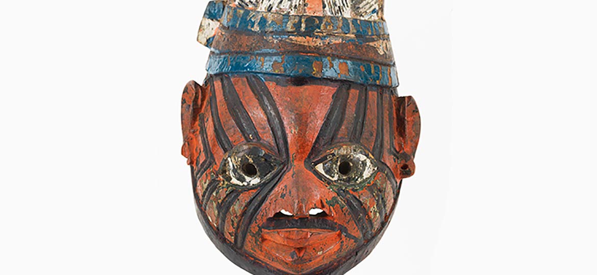 Màscara-casc gelede per honrar la figura de la dona. Primera meitat segle XX