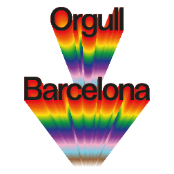 Bàner amb el text: Orgull Barcelona