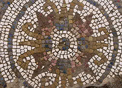 Mosaic at Domus on Sant Honorat