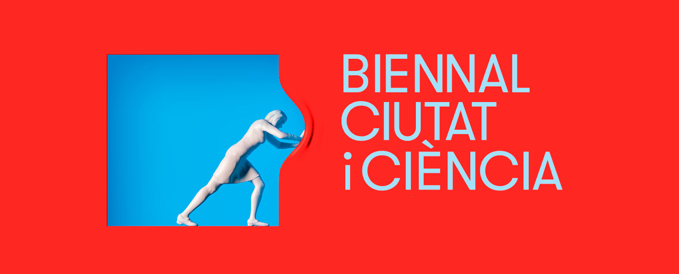 Banner de la Biennal Ciutat i Ciència