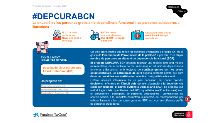 DEPCURABCN - The situation of functionally dependent elderly people and carers in Barcelona