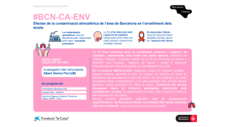 BCN-CA-ENV - Efectes de la contaminació atmosfèrica de l’àrea de Barcelona en l’envelliment dels teixits
