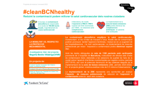 cleanBCNhealthy - Reduint la contaminació podem millorar la salut cardiovascular de la ciutadania
