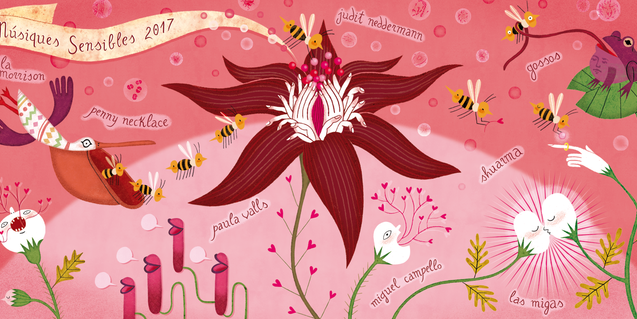 Cartell de la cinquena edició del cicle Músiques Sensibles
