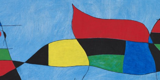 Una de las obras de Miró. 