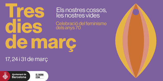 Imagen promocional de las jornadas Tres dies de març, en torno al 8M