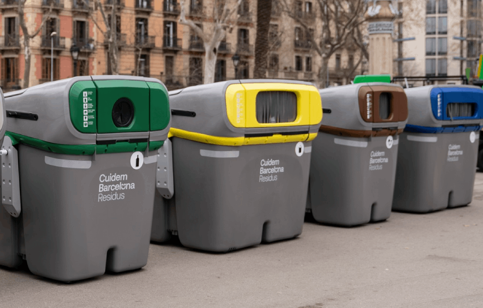 Contenidors de reciclatge de Barcelona