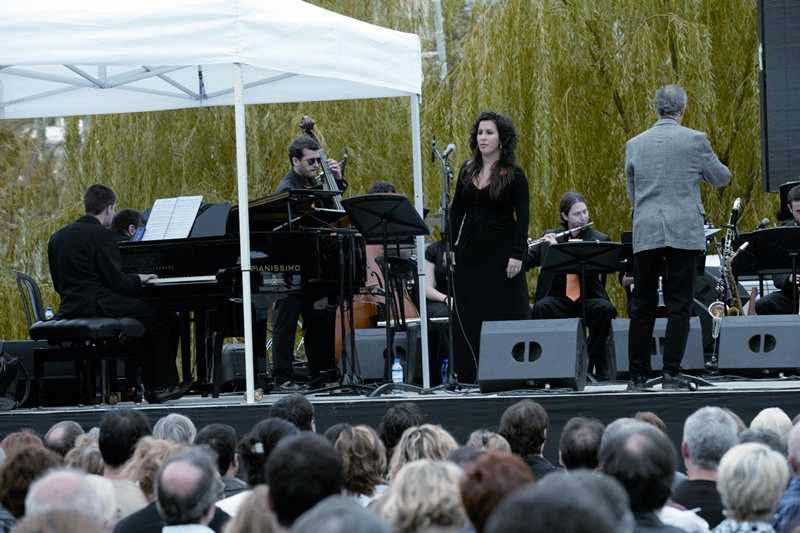 Concert inaugural de la 40a edició del Festival de Jazz de Barcelona, l’octubre del 2008, al parc del Centre del Poblenou.