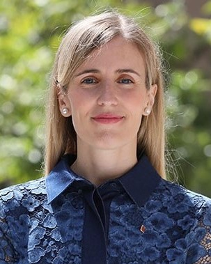 Primer pla de Victòria Alsina, regidora de Junts per Barcelona