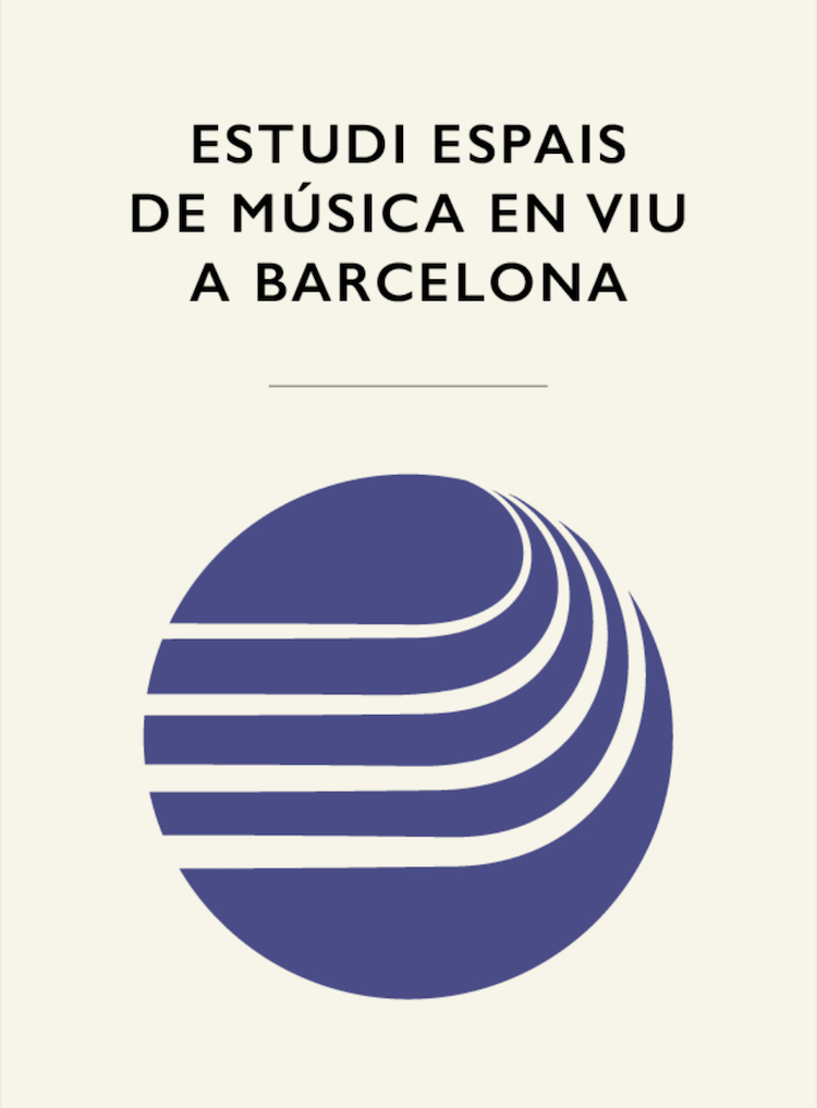 Portada de la publicació Espais de música en viu a Barcelona