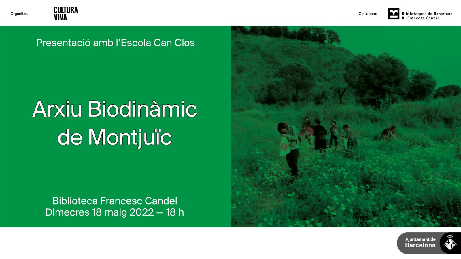 Banner Presentació de l'Arxiu Biodinàmic de Montjuïc