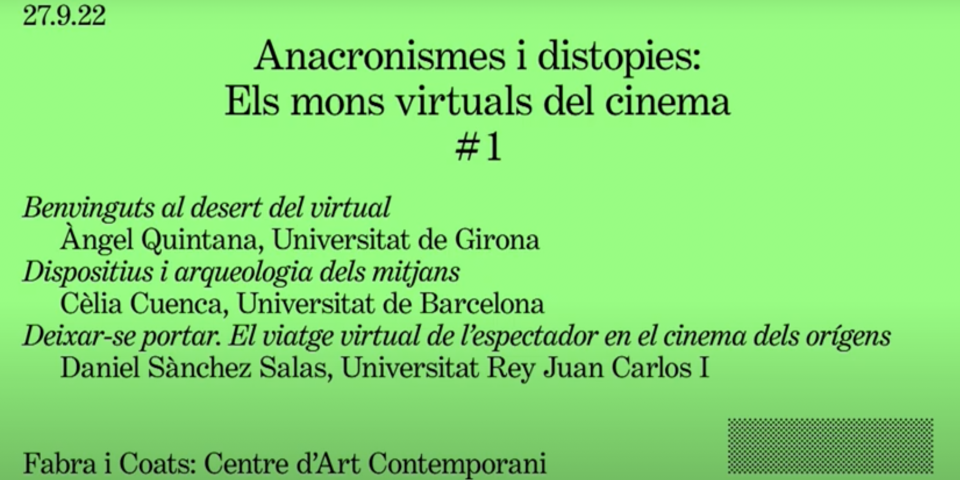 Jornades 'Anacronismes i distopies' a Fabra i Coats: Centre d'Art