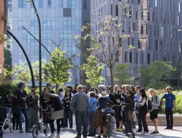 Walking tour at 22@ district