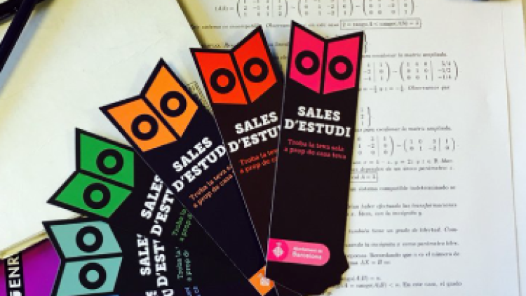 Sales d'estudi de Barcelona - Punts de llibre