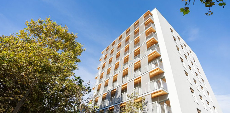 Edifici de pisos de lloguer assequible al carrer de Pallars, 489 (Autor: Josbel A. Tinoco)