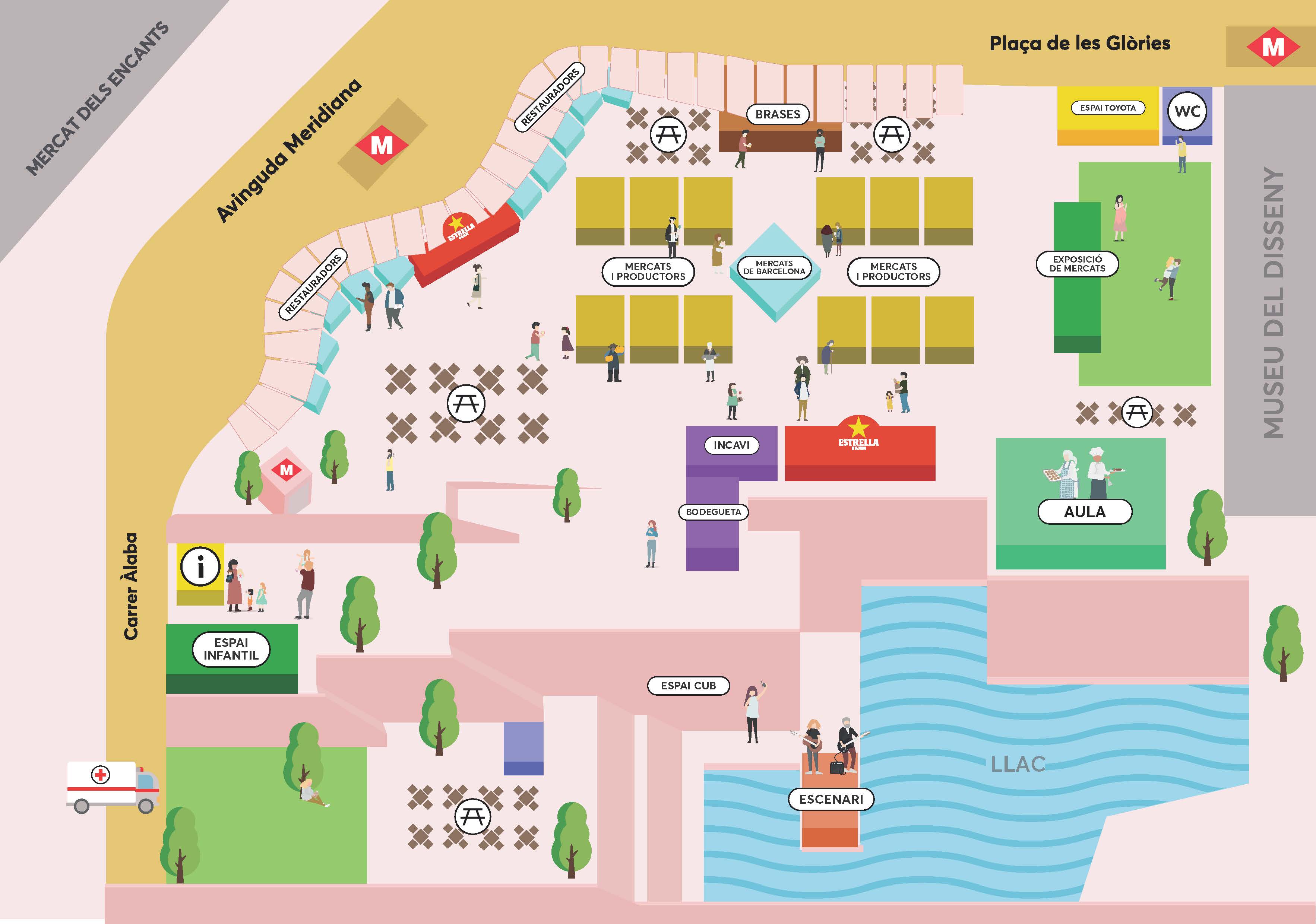 Plànol Mercat de Mercats 2025