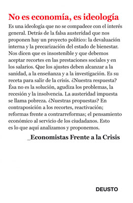 Economistas frente a la crisis