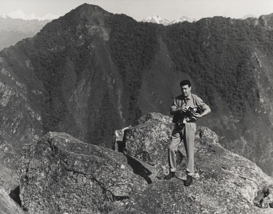 Albert Folch al Huayna Picchu, prop del Machu Pichu, Perú, l’any 1963.