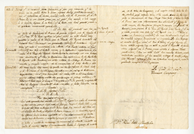 Carta de Damià Campeny a Pere Pau Muntanya