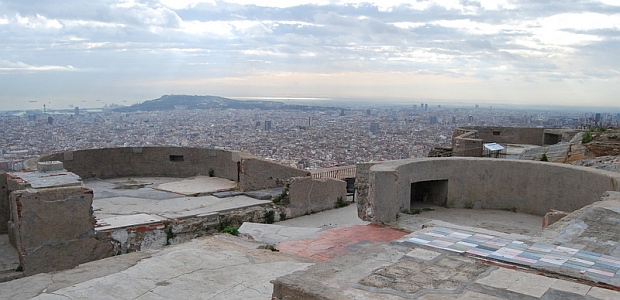 Vista de l'espai de MUHBA Turó de la Rovira