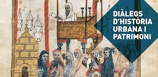 ‘Cerimònia a la sinagoga’. British Library, Hagadà Germana