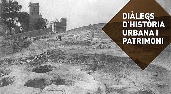 Excavacions arqueològiques al poblat ibèric del Turó de la Rovira, 1932. Ajuntament de Barcelona