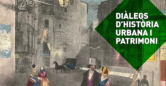 Torres antigues a la Plaça Nova (1847), Onofre Alsamora. Col. Museu del Cinema