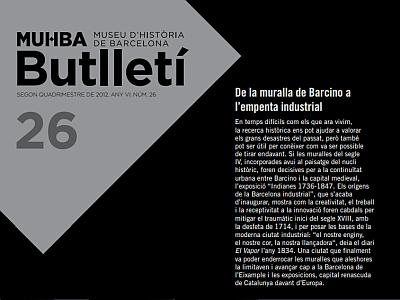 Fragment portada 'Butlletí MUHBA número 26'