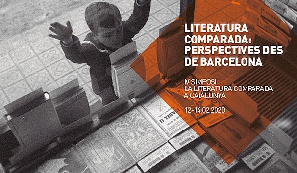 Cartell 'Literatura comparada. Perspectives des de Barcelona. La literatura comparada a Catalunya'