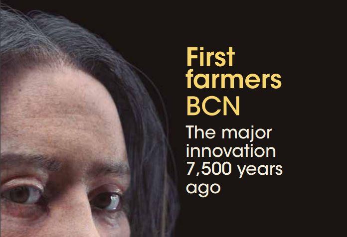 Cover fragment 'First farmers/Bcn. The major innovation 7,500 years ago'