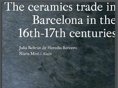 Fragment portada 'The ceramics trade in Barcelona in the 16th-17th centuries'
