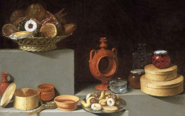  Van der Hamen, Sweets Pottery, 1627