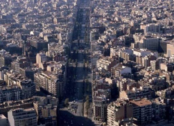Vista aèria de l’Avinguda Diagonal, 1988. © Arxiu Fotogràfic de Barcelona ( AFB). Autor desconegut