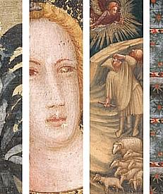 Fragments de les pintures murals de la Capella de Sant Miquel