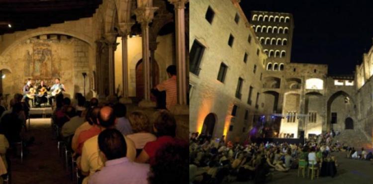Concert al claustre del Museu-Monestir de Pedralbes i cinema a la Plaça del Rei. © MHCB-Pep Herrero