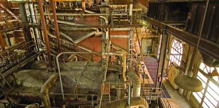 Sala de calderes. Visió des de la passera superior. © MUHBA (autor: Pere Vivas)