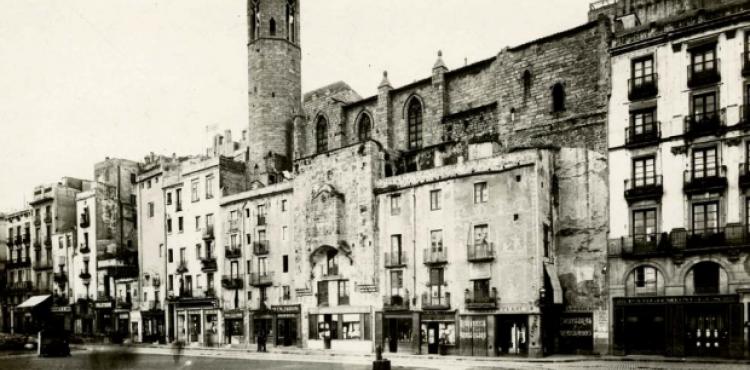 Carrer Tapineria, 1910. © Arxiu Fotogràfic de Barcelona (autor: Josep Brangulí)