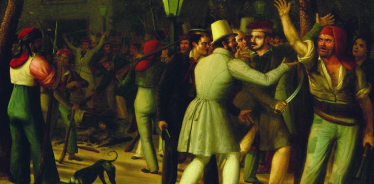 La patuleia, representació de la revolta popular de l’estiu del 1835. Antoni Ferran i Satayol, 1835-1845