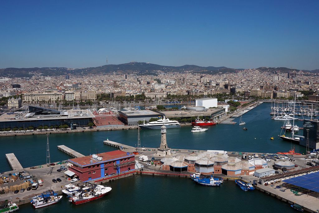 Vista panoràmica del Port de Barcelona