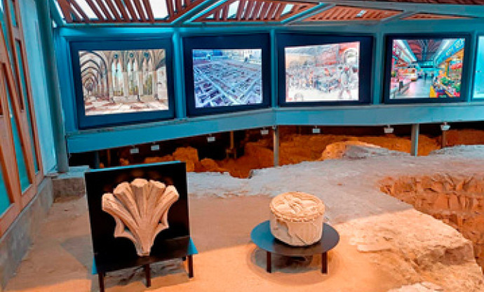 Vista interior de l'exposició arqueològica del museu