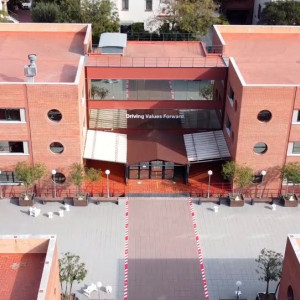 Imagen aérea del campus de la UIC en Barcelona