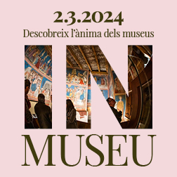 Bàner amb el text: 2/03/2024. Descobreix l'ànima dels museus. IN MUSEU.