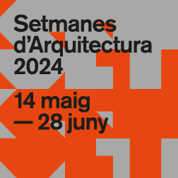 Bàner amb el text: Setmanes d'Arquitectura 2024. 14 maig - 28 juny.