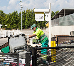A recycling-centre worker.