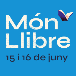 Banner with the text: Món Llibre. 15 i 16 de juny.