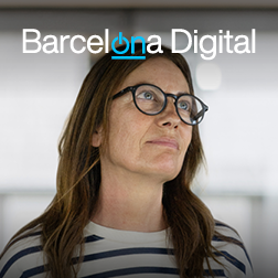 Bàner amb el text: Barcelona digital. 