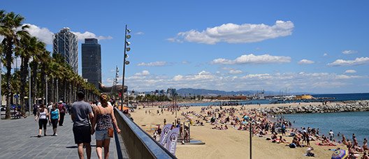 Foto: A. Lajusticia Vista de la playa de la Barceloneta