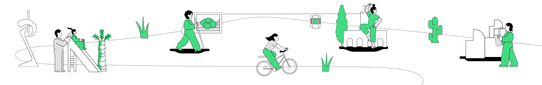 Bàner de la campanya Viu Montjuïc