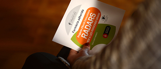 Cartell que anuncia el projecte Radars 